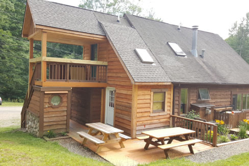 Mardi Gras Cabin Outside view Stone Mountain Chalets